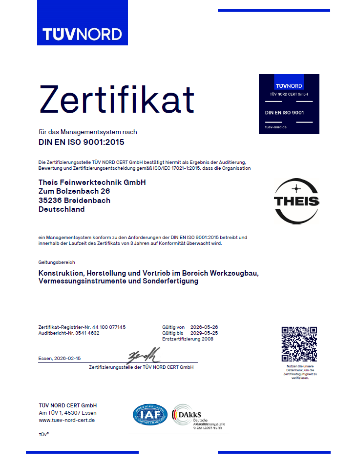 zertifikat iso 9001 2015