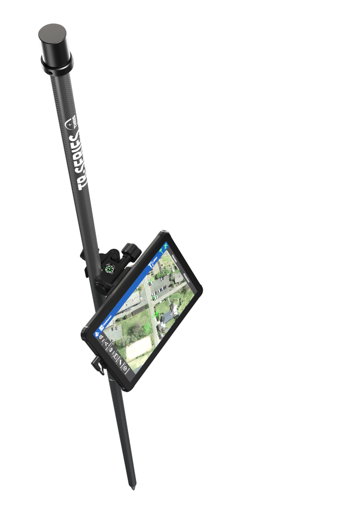 1,8 M Kohlefaser-Vermessungsstab – 4-teilig, 5/8" Gewinde, Für GPS/GNSS, Leicht & Tragbar
